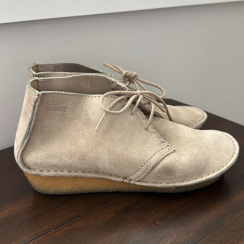 Clarks Originals Fairway Field leather suede moccasin Loafer 6.5 - Picture 4 of 11